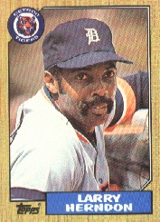 1987 Topps Baseball Cards      298     Larry Herndon